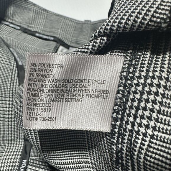 Worthington Modern Fit Pants Size 12 P Petite Houndstooth Plaid Trousers NWT - Picture 5 of 11